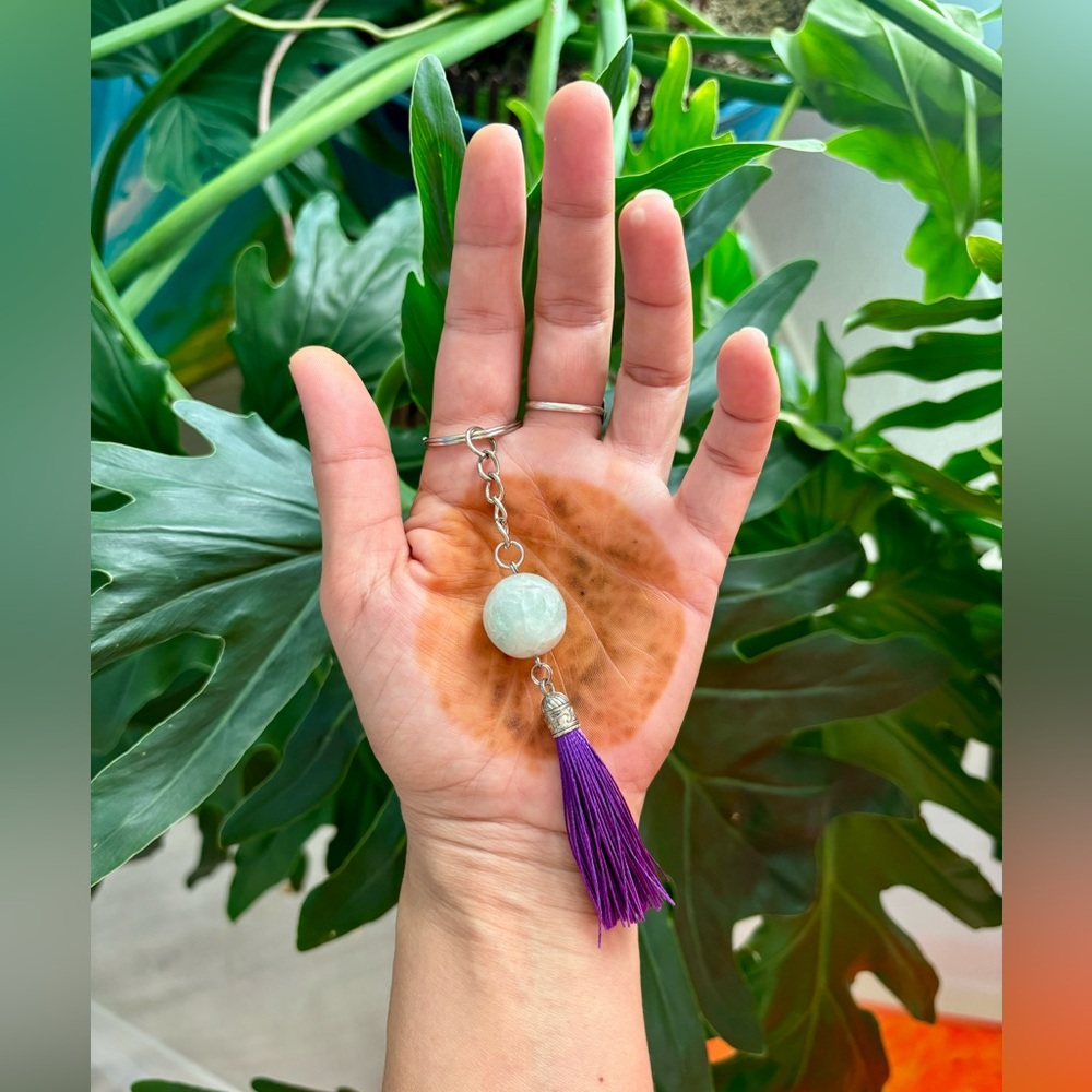 Fluorite keychain
